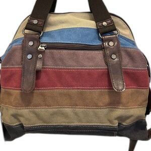 Multi-Color Canvas Tote Bag